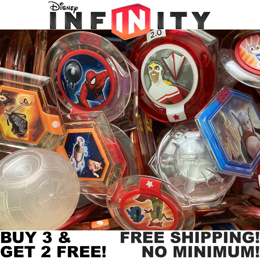 Disney Infinity Power Discs - Buy 3 & Get 2 FREE! - Stackable Offer!