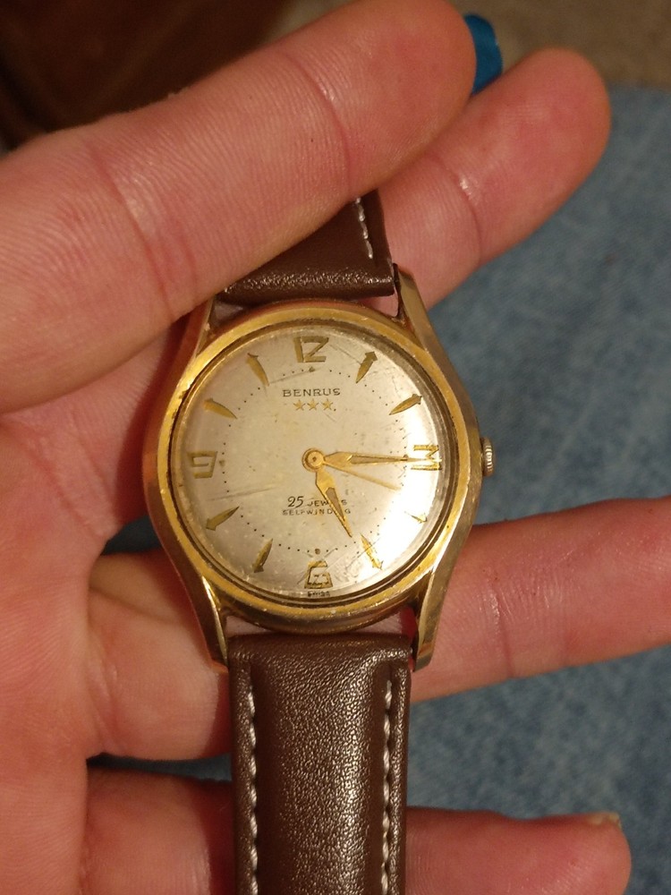 Vintage Benrus 3 Star  Self Winding Watch