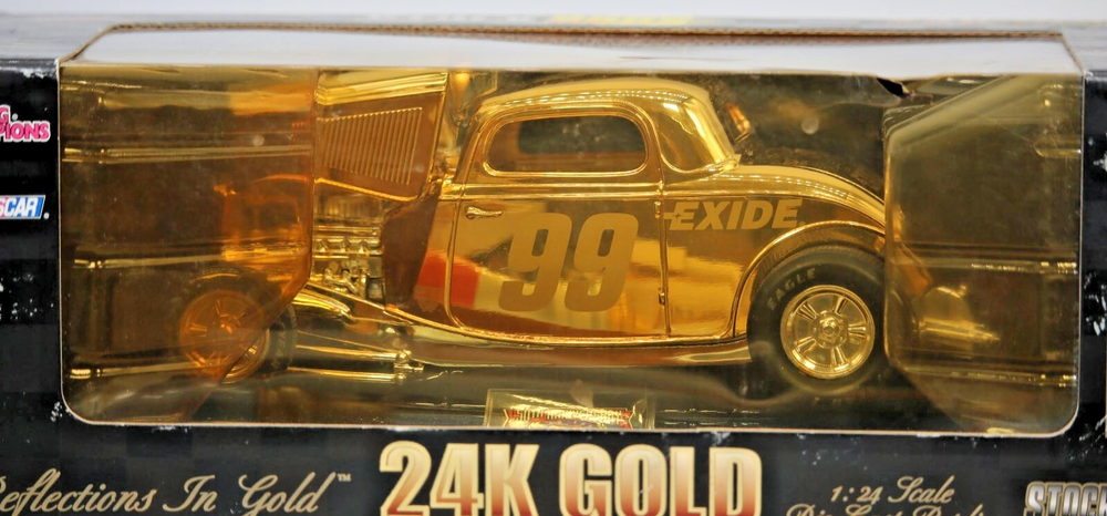 Racing Champions 50th NASCAR Stock Rods 24k Gold 1:24 #99 Jeff Burton