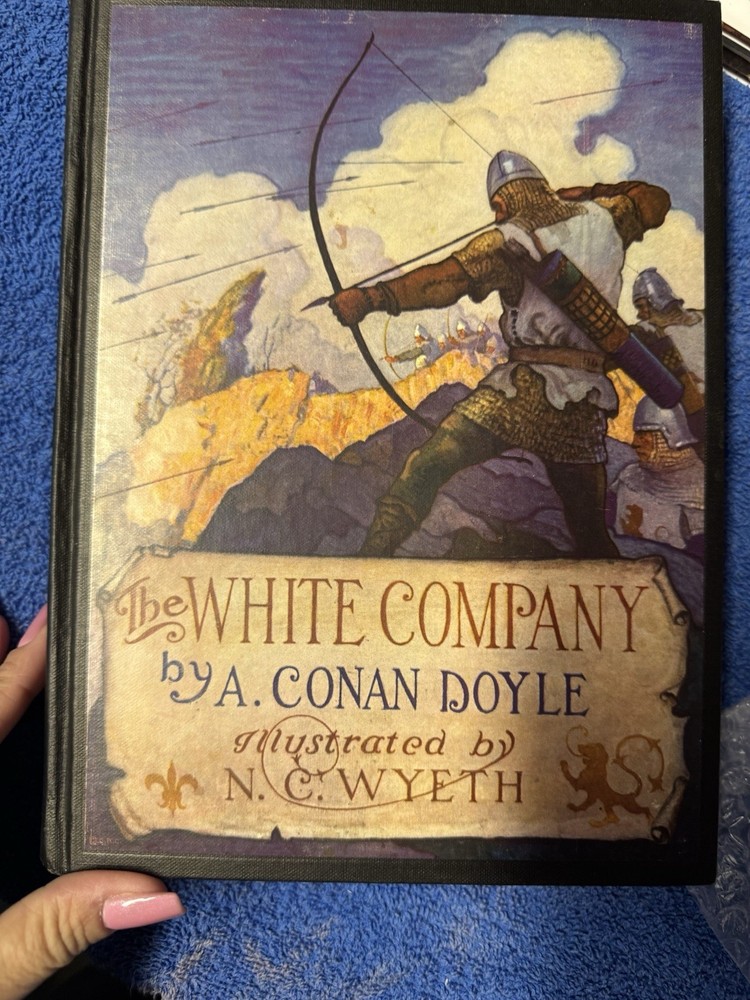 Vintage The White Company  Arthur Conan Doyle Wyeth Color Illust