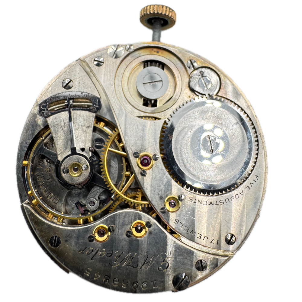 Antique 1917 Elgin 17 Jewel 12s Mechanical Pocket Watch Movement 441 USA