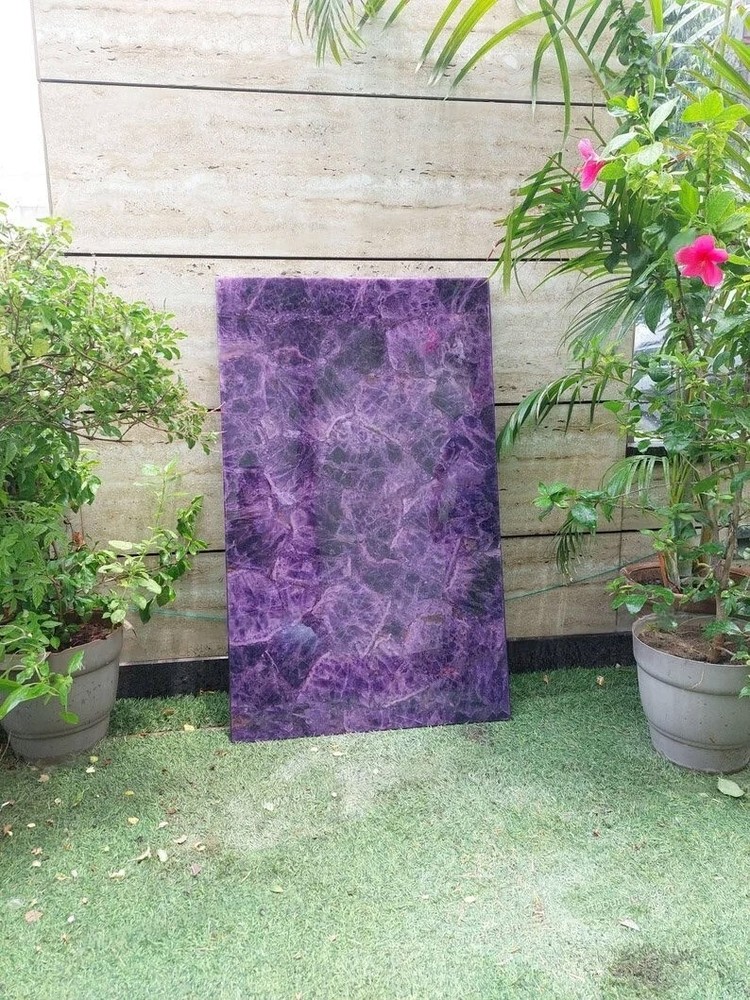 Amethyst Agate Quartz Coffee Table Top Cyber Monday Sale Decorative-image