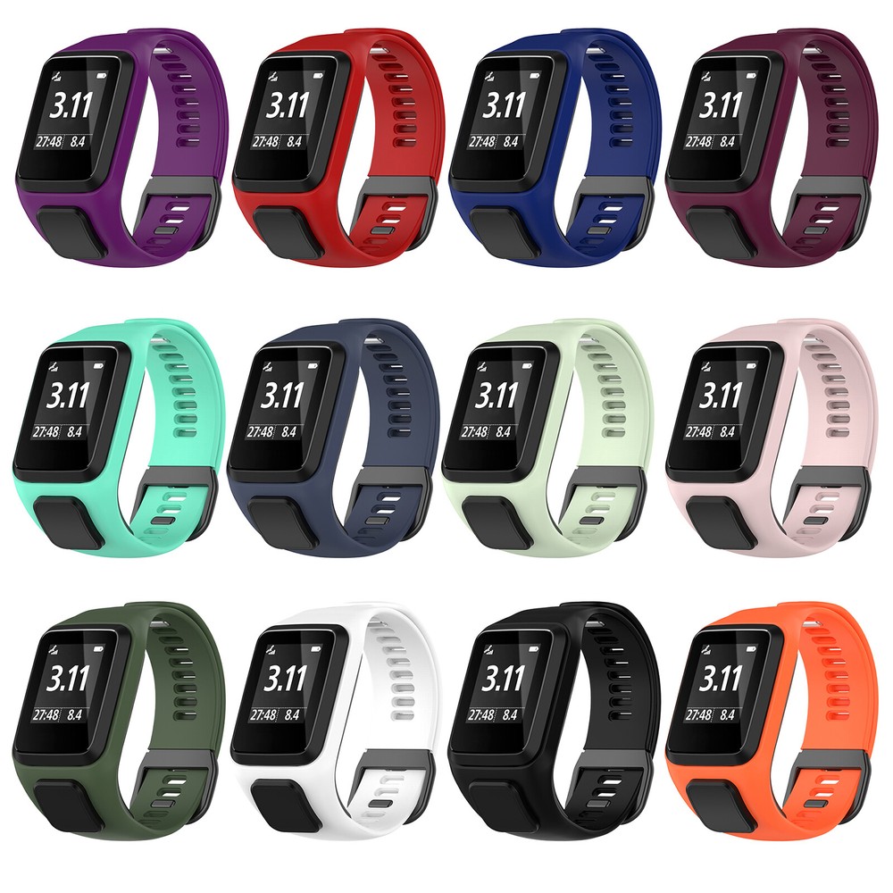 Silicone Sport Wrist Band For TomTom Runner 2 3 Spark 3 Cardio Smart Watch Strap
