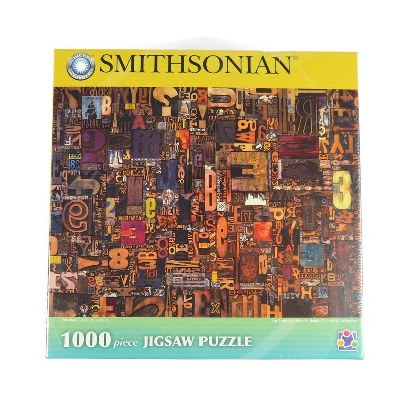 Smithsonian 1000 piece Jigsaw An American Puzzle Lloyd G. Schermer #1283 NEW