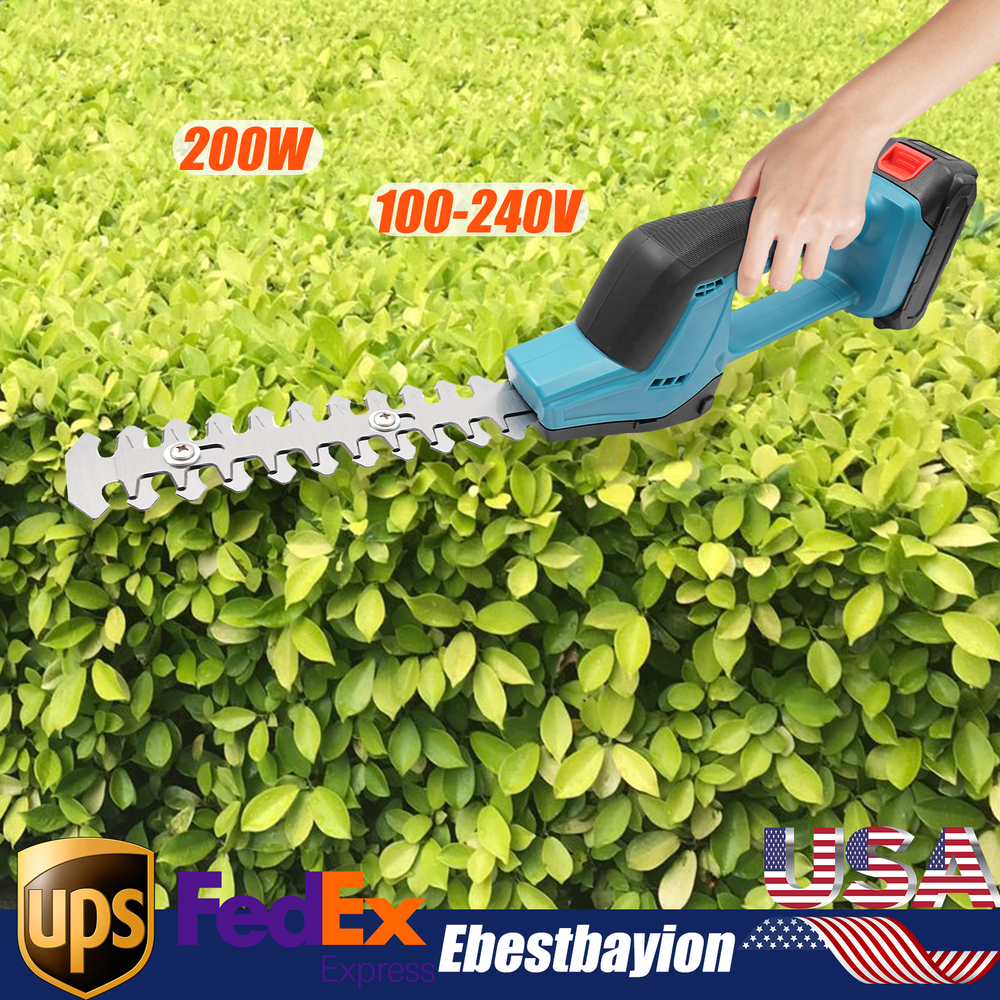 Cordless 2-in-1 Electric Grass Shear and Hedge Trimmer for Easy Lawn Care