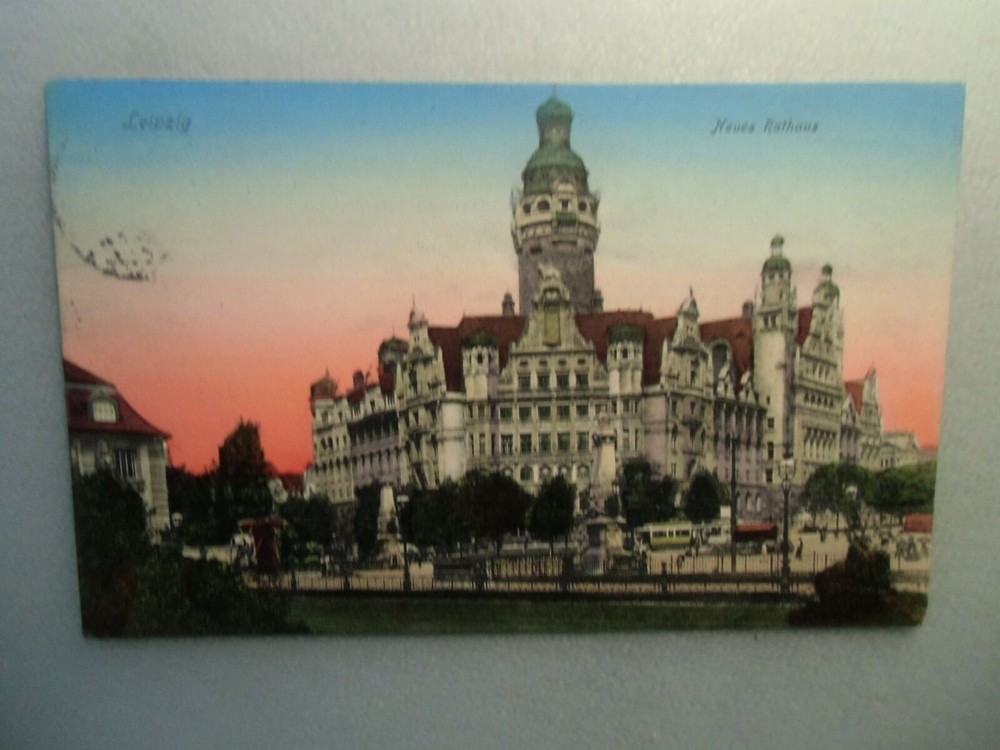 Ansichtskarte Leipzig Neues Rathaus 1908