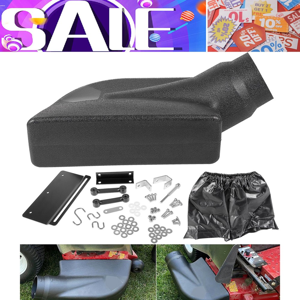 62468 Adapter Mow-N-Vac Kit Universal Deck Boot Chute Leaf Vacuum Bagger