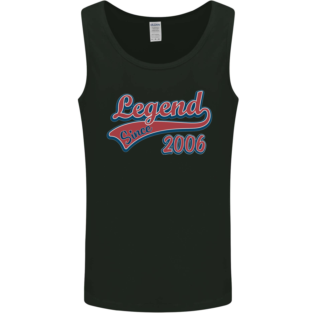 Legend Since 19th Birthday 2006 Mens Vest Tank Top