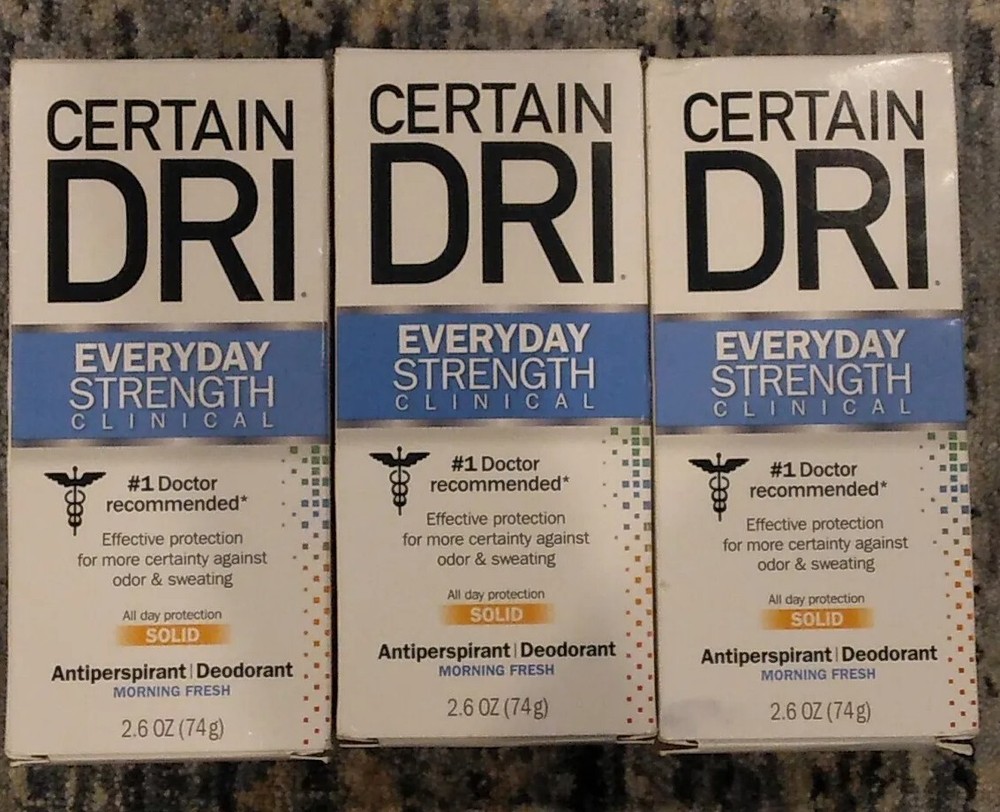 3 Pack -Certain Dri Everyday Strength Clinical Antiperspirant Deodorant - 2.6 oz