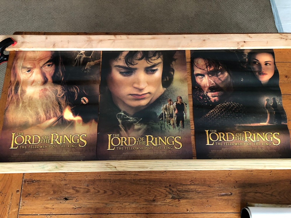 LORD OF THE RINGS • Lot of 8 Movie Posters 13” X 19” Single-Sided RARE!