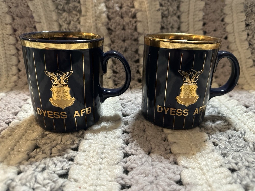 Vintage Texas Dyess AFB Coffee Tea Mug Military Air Force Base