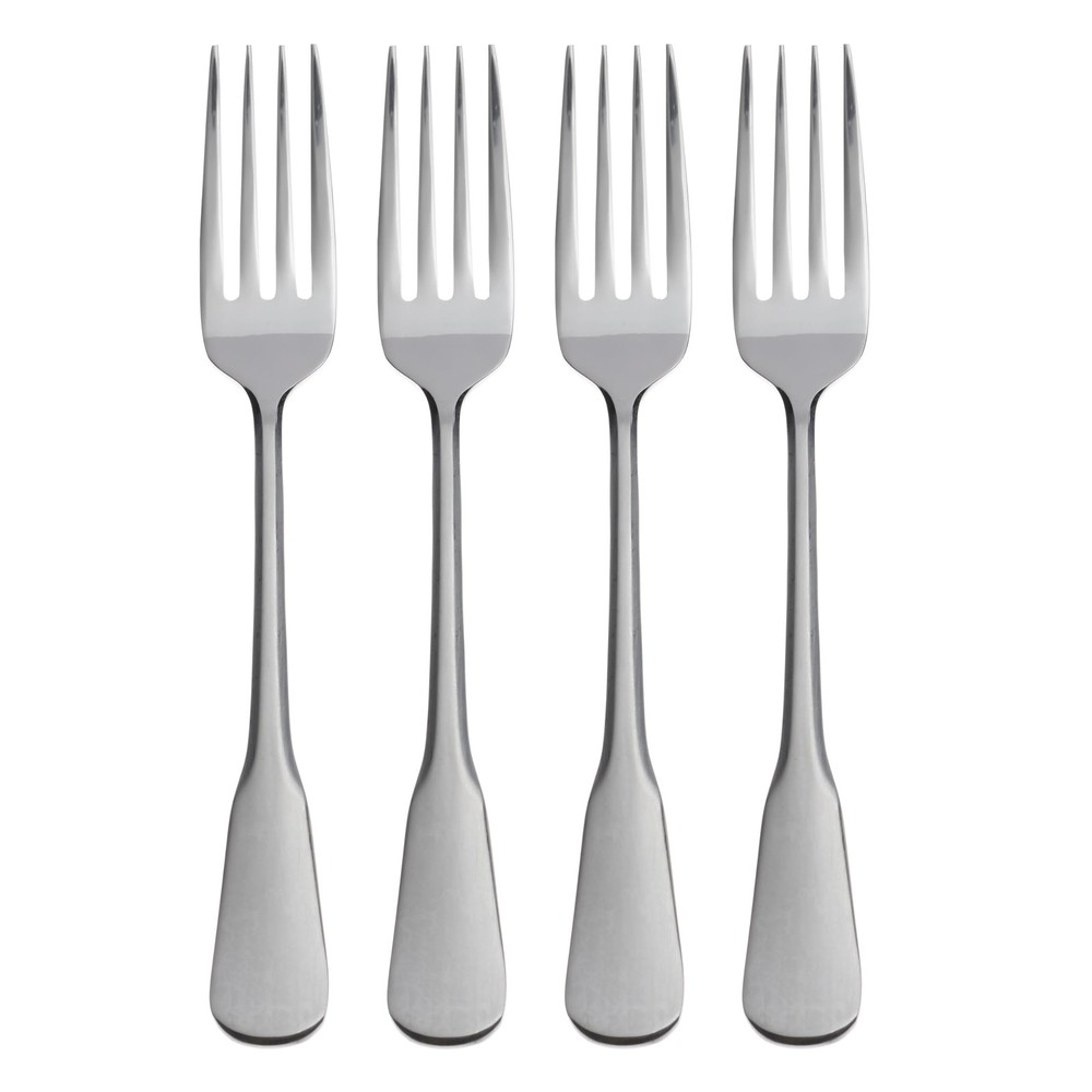 Flatware Colonial Boston Dinner Forks, Set of 4,Silver