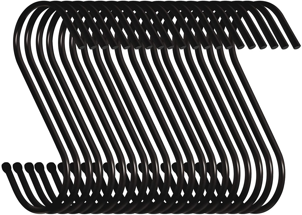 10 Pack 3.5 inch Heavy Duty S Hooks for Plants, Outdoor, Light, Cup, Large Hange