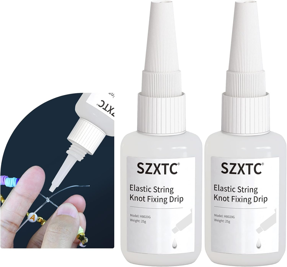 2 Pcs Clay Beads Bracelets Professional Elastic String Kont Fixing Drip, Keep St