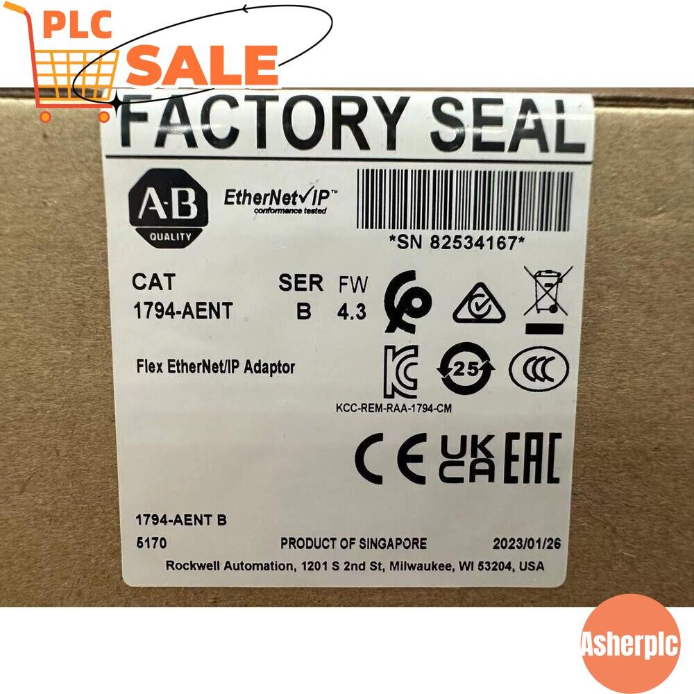 Allen-Bradley 1794-AENT New Flex I/O EtherNet/IP Adaptor AB 1794AENT US Free Tax