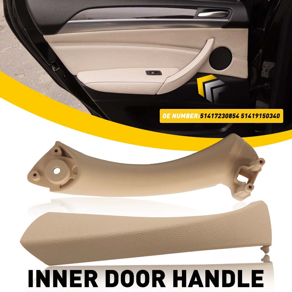 RIGHT BEIGE INNER DOOR PANEL HANDLE PULL TRIM COVER FOR BMW E90 328i FRONT REAR