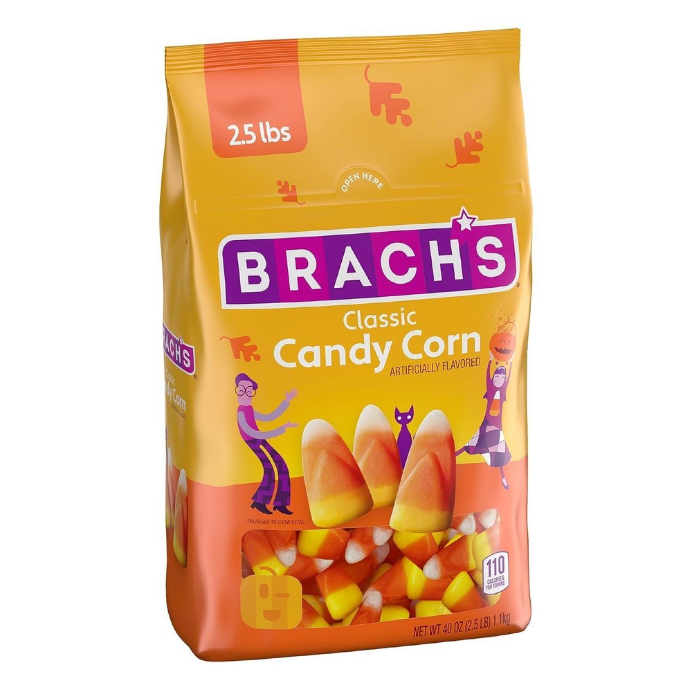 Brach’s Classic Candy Corn, Bulk Halloween Candy, 2.5lb Bag