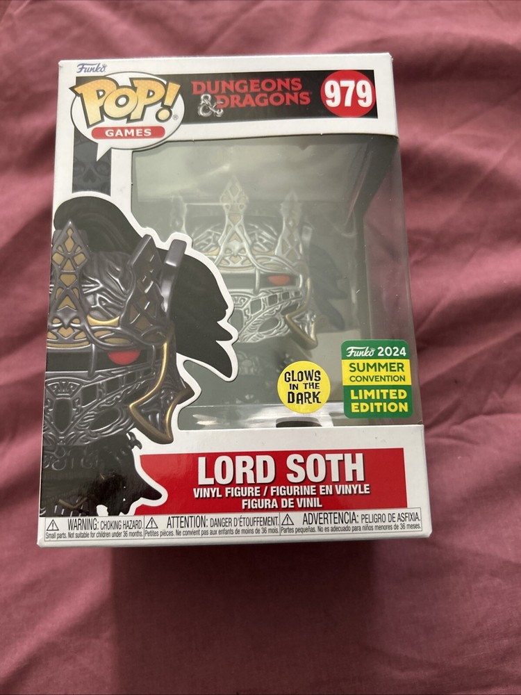 Funko Pop D&D Lord Soth Glow SDCC Exclusive Vinyl Figure