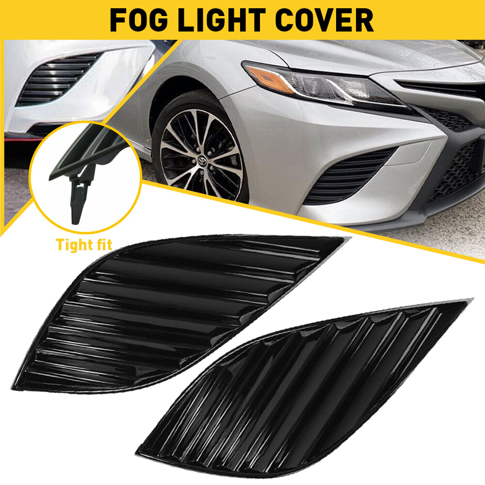 Front Left Right Fog Light Covers Bezel For Toyota Camry TRD Nightshade 2019-21