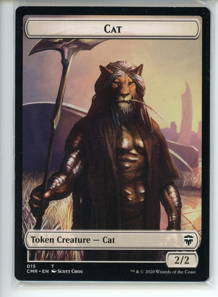 CAT // SOLDIER DOUBLE-SIDED TOKEN Commander Legends #15//16 CMR(NM)(MTG)