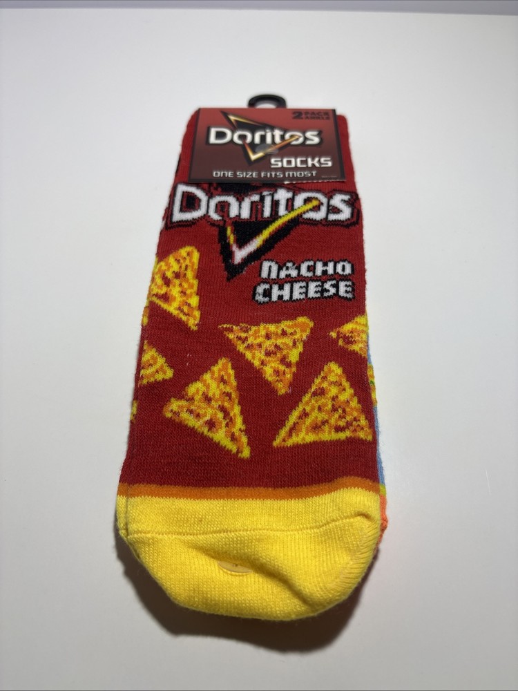New 2-Pack Doritos Nacho Cheese & Cool Ranch Socks One Size Fits Most