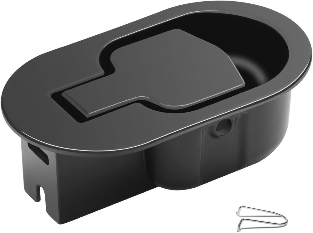 Universal Metal Sofa Chair Recliner Release Pull Handle 4.3 x 2.6inch, Black