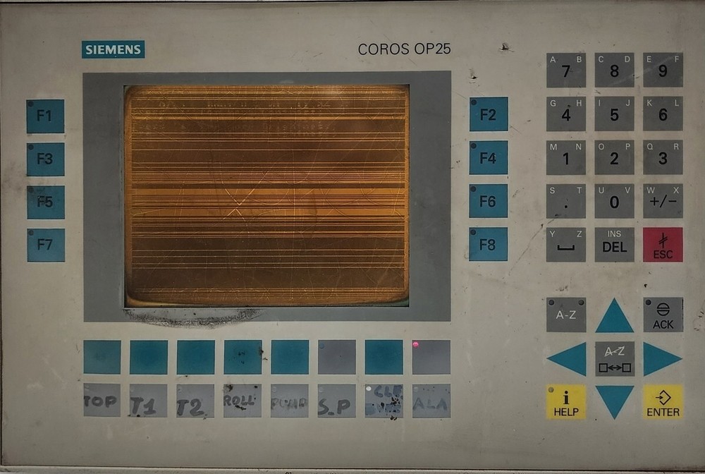 Siemens 6Av3525-1Ea01-0Ax0 Simatic Hmi Control Panel Op 25/A Display Faulty