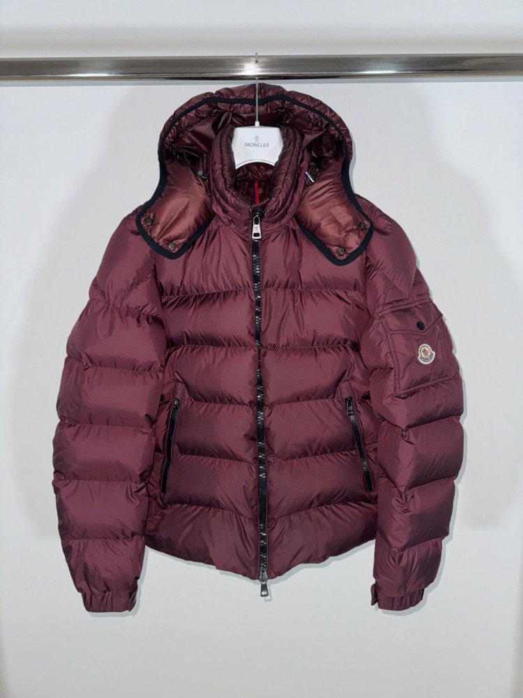 Moncler Hymalay XL size 5 burgundy red puffer jacket