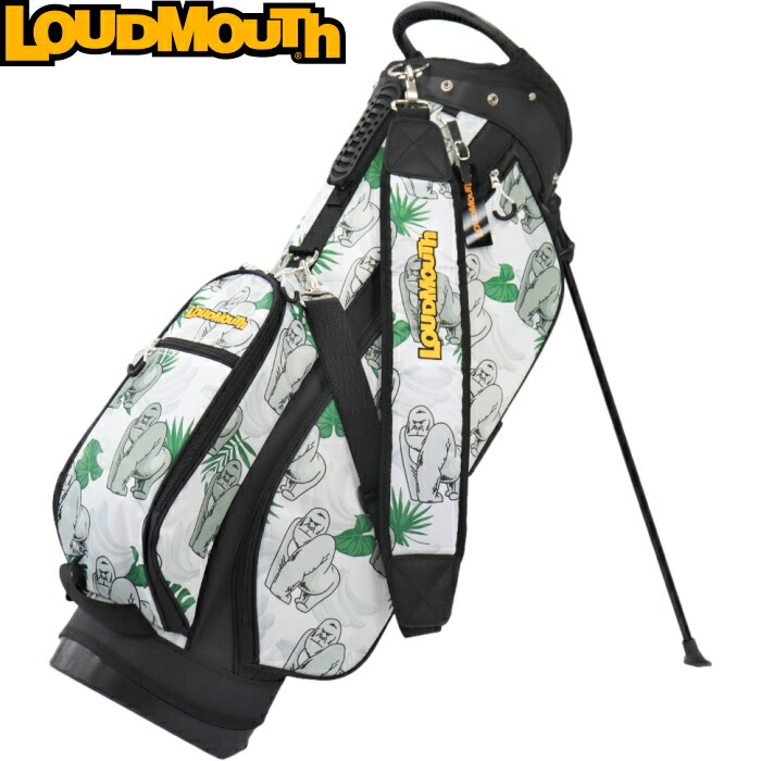 Lightweight 2.7kg Loudmouth Golf Stand Bag in Gorilla Green
