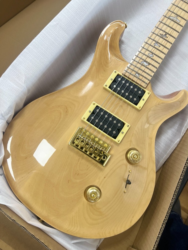 Custom prs Electric Guitar Nature Bird Inlay Gold Parts HH Pickups