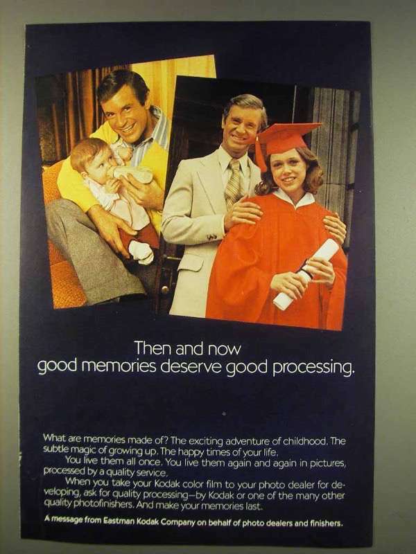 1976 Kodak Film Ad - Good Memories Good Processing