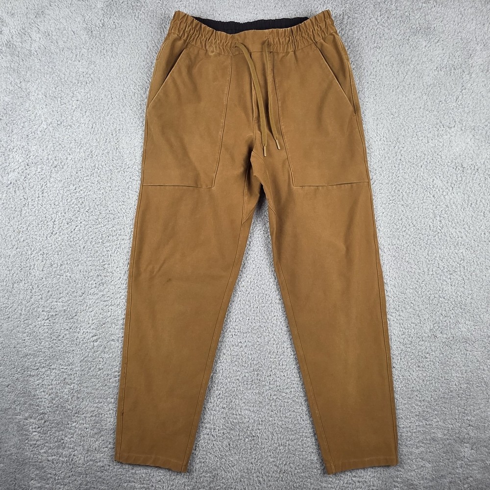 Lululemon Joggers Mens Medium Burnt Caramel Brown Drawstring Bowline Pants
