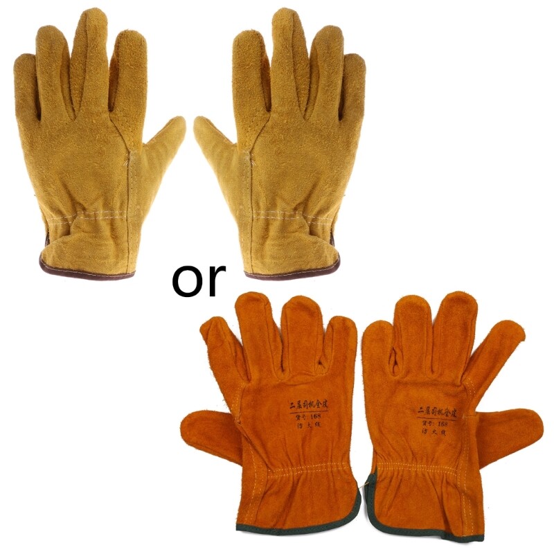 1Pair Safety Protective Gloves Welding Welder Work Repair Wear-Resistant