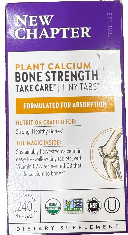 New Chapter Bone Strength Take Care Tiny Tabs - 240 Tablets