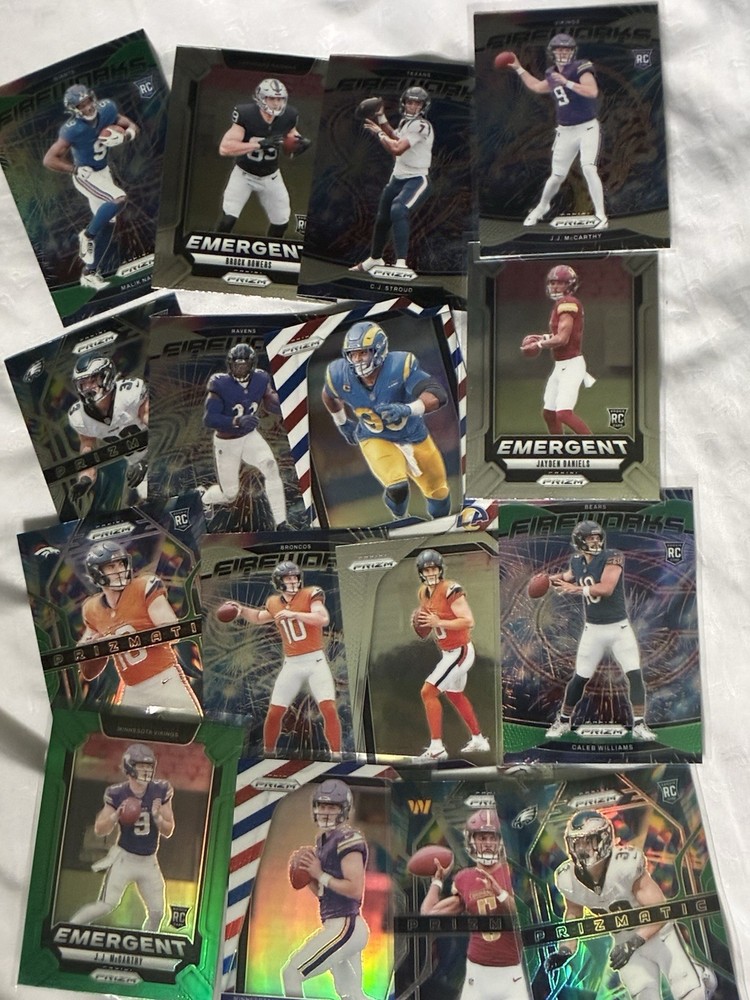 2024 Prizm Football Rookie Parallel And Base 800 Card Lot. Daniels, Maye & More!