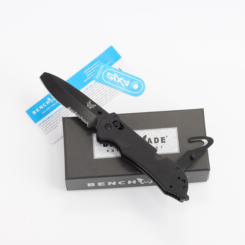 Benchmade 916SBK Triage Rescue Knife with Combo Edge Black Blade