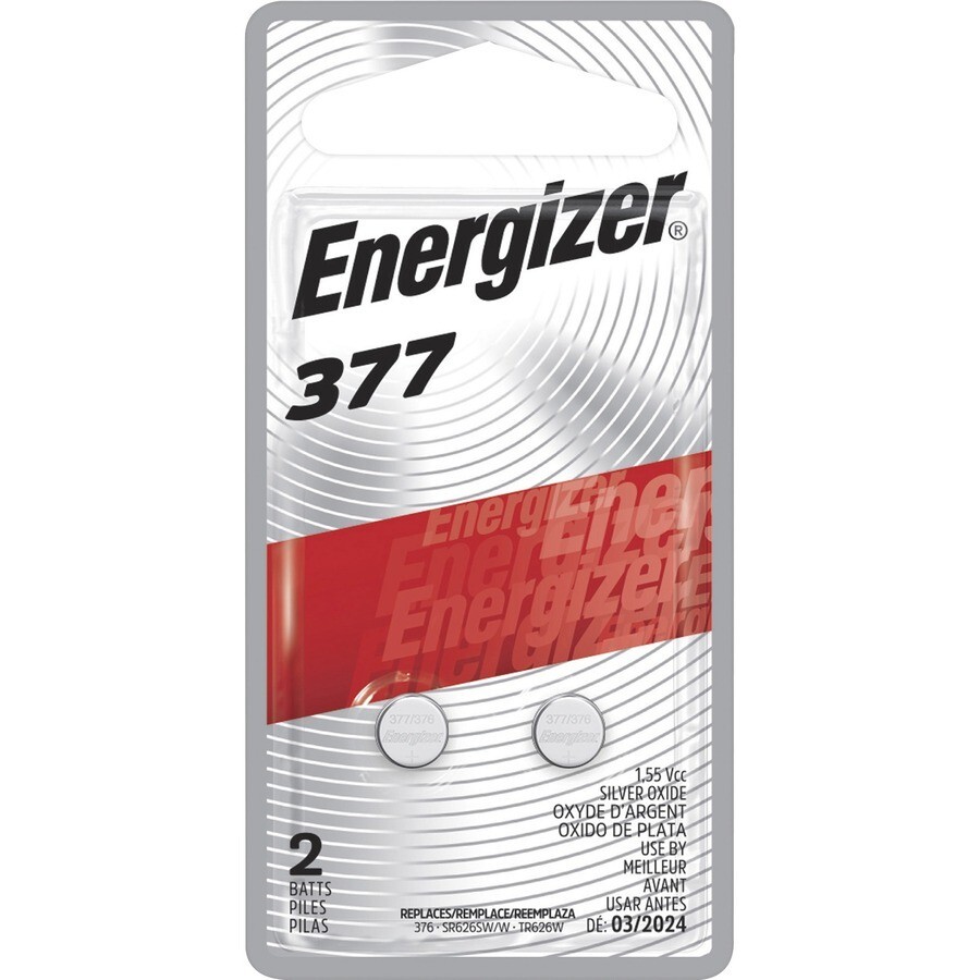 6 Batteries  New Energizer 377 Silver Oxide Button Battery