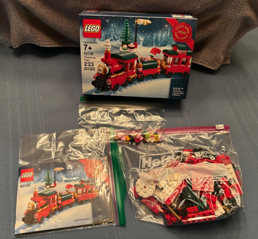 Lego 2015 Limited Edition 40138 Christmas Train Complete in Excellent Condition-image
