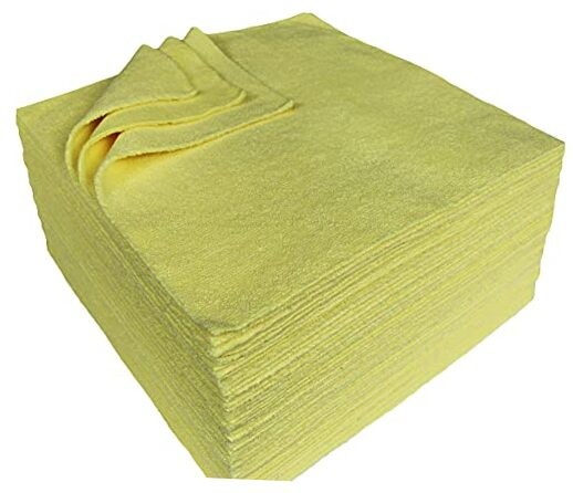 Edgeless microfiber car detailing towels bulk pack for washing and cleaning