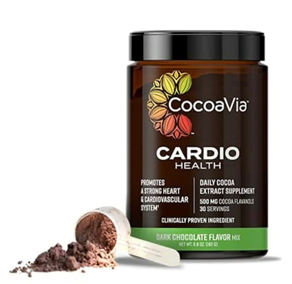Cocoavia Cardio Health Cocoa Powder with 500mg Flavanols 30 Servings