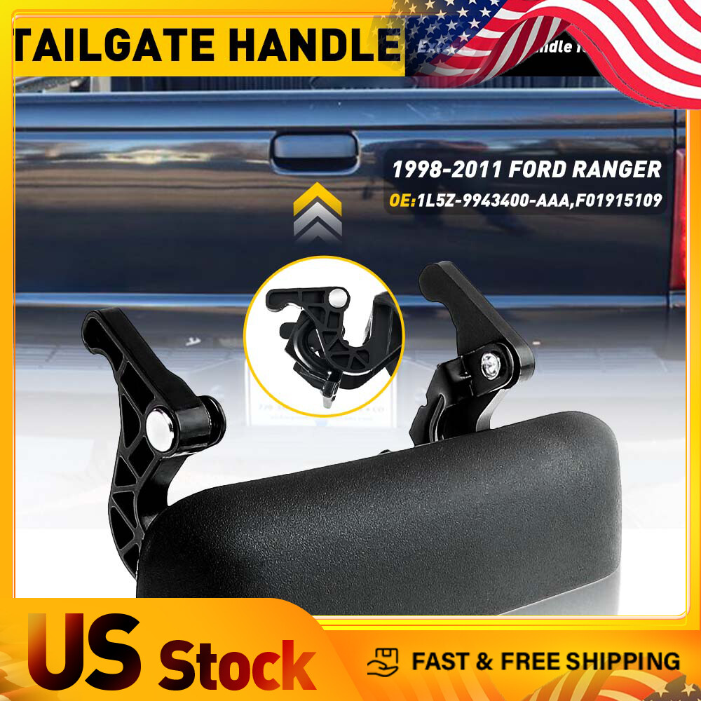 US Black Tailgate Latch Handle Textured For 1998-2011 Ranger FO1915109 Ford