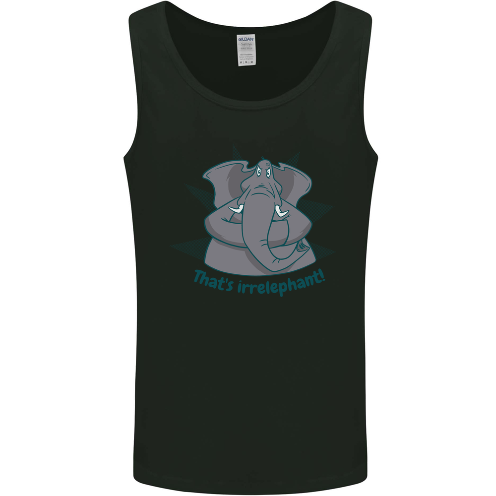 Irrelephant Funny Elephant Mens Vest Tank Top