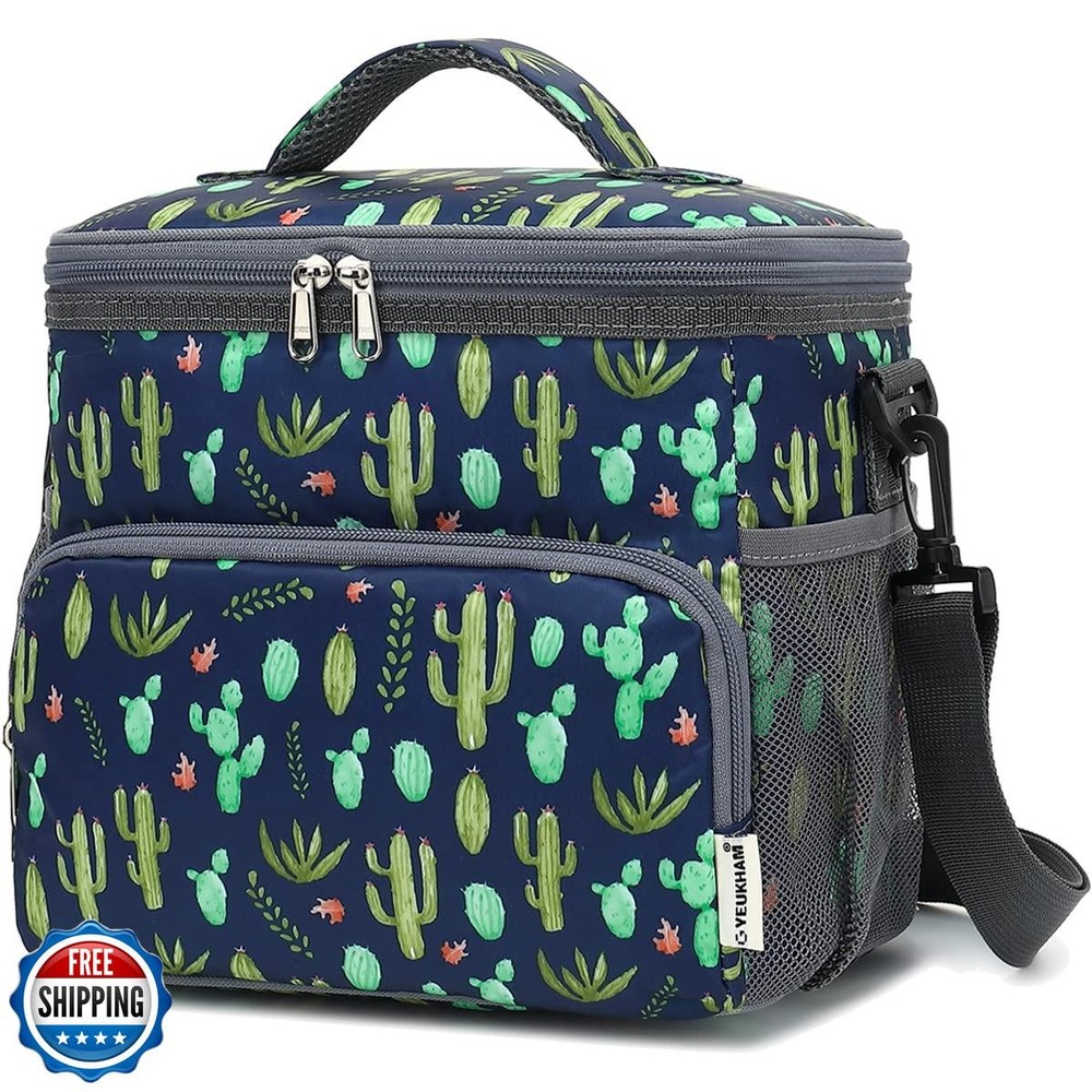 Insulated Reusable Lunch Bag for Adults Large Lunch Box for Men & Women