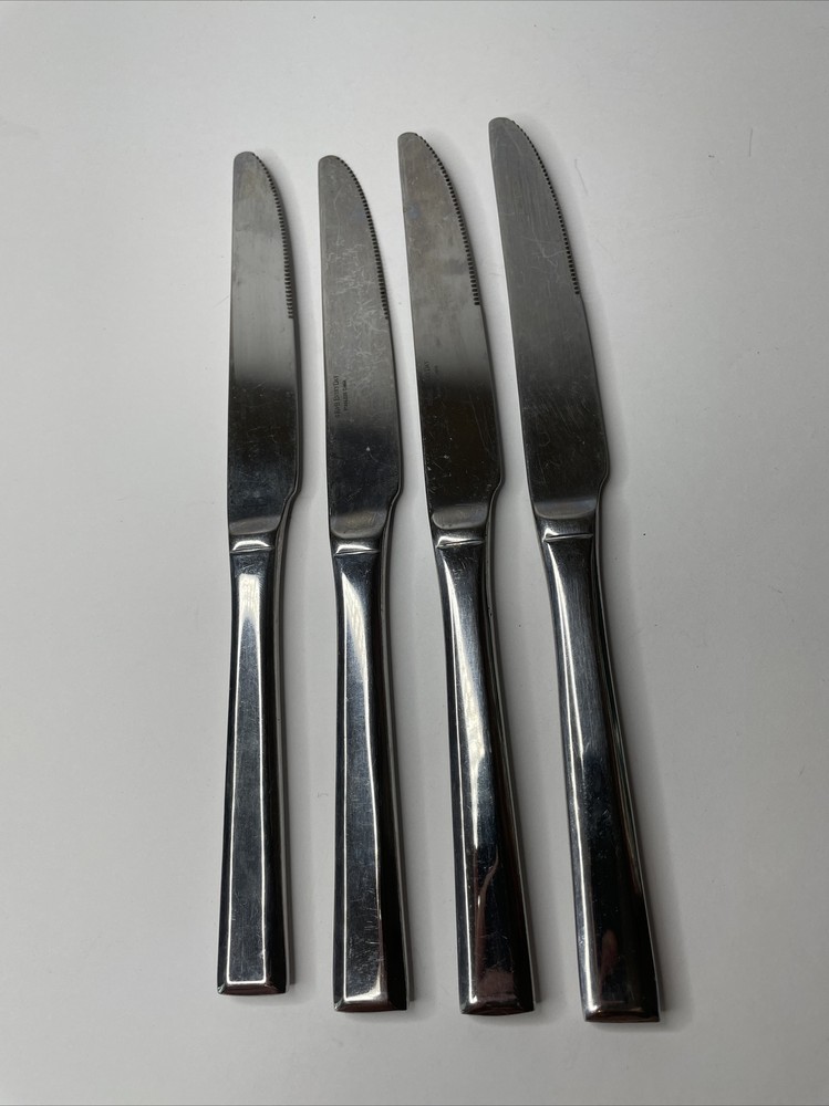 ADDISON Reed & Barton 4 Dinner Knives Stainless Everyday Flatware China