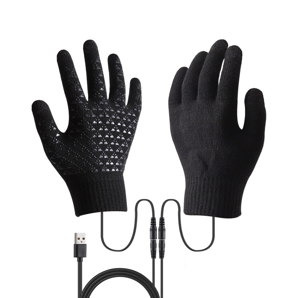 Heated Gloves Electric Heating Hand Warm Windproof Thermal Winter Touch Screen