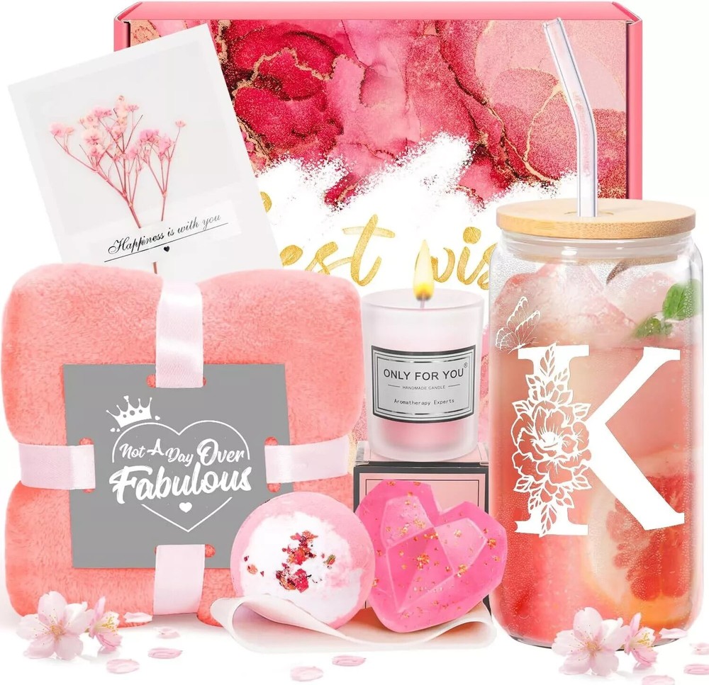 Birthday Gifts for Her Love Girlfriend Wife Mom-Lavender Spa Basket Set