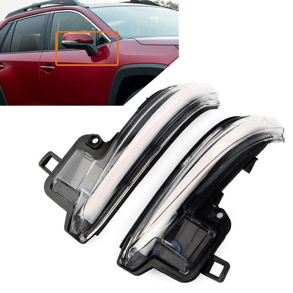 Dynamic Turn Signal Side Mirror Sequential Light Fit Toyota Tacoma N300 2016-20