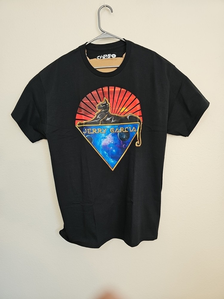 RARE Jerry Garcia Grateful Dead Vintage T-Shirt XL Liquid Blue Tag Hip