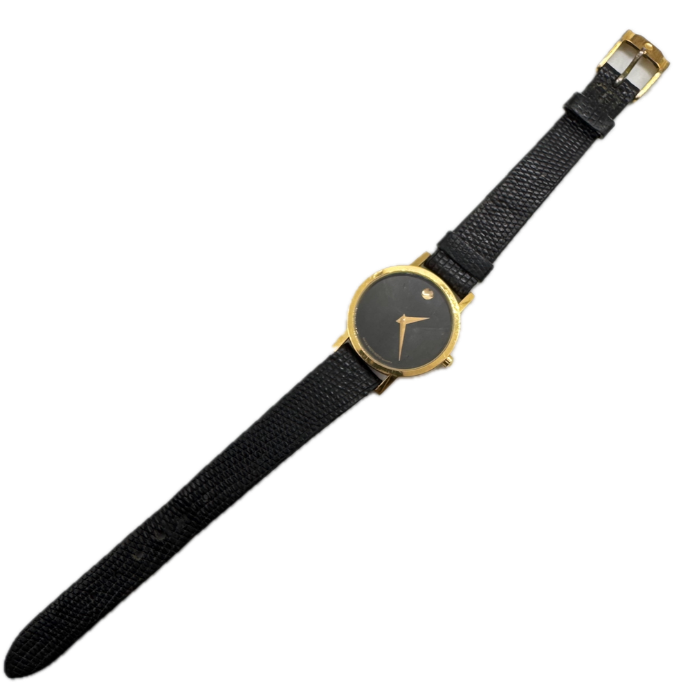 Vintage Movado Museum 24.5mm Ladies Quartz Watch Swiss Gold Tone 87 25 832