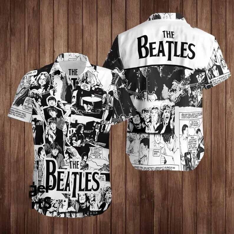 The Beatles Hawaiian Shirt The Beatles Button Shirt The Beatles 3D Shirt